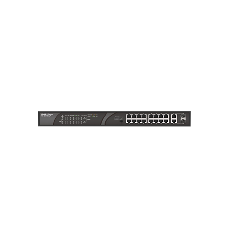 Reyee 16-port 10/100Mbps Desktop Unmanaged POE Switch RG-ES118S-LP